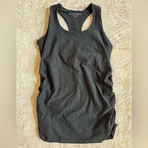 Beyond the Bump Dark Charcoal Gray Maternity Racerback Tank